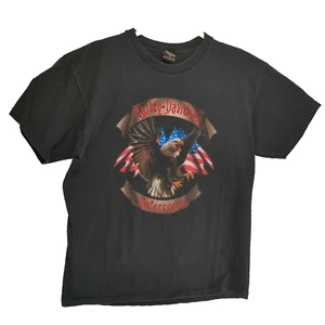 Vintage Harley Davidson T-Shirt Size XL Las Vegas Nevada Tee 2000 Eagle Black - Picture 1 of 6