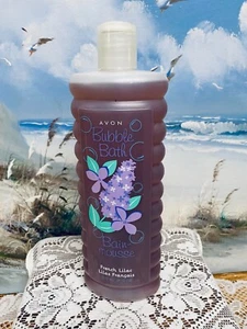 AVON Bubble Bath ~ FRENCH LILAC ~ 24 oz. ~ Discontinued ~ Vintage & Sealed - Picture 1 of 3