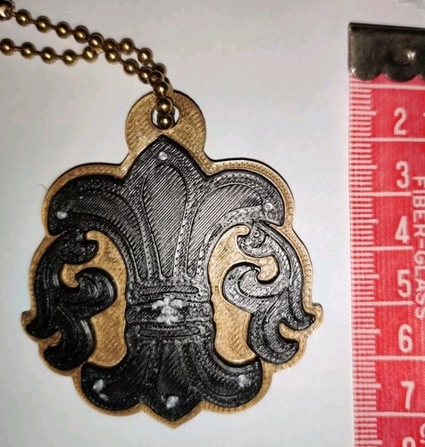 Ltd Ed Chrome Hearts Keyring Bagtag G Brass Effect Chain Black O G Plastic