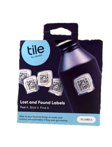 TILE By Life 360, LOST and FOUND LABELS, 1 pack of 15 Labels, Brand New! - Picture 1 of 2