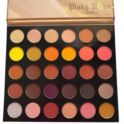 PINKY ROSE COSMETICS ROSA RÚSTICA 30 COLORES SOMBRA DE OJOS PALATTE 1,58 OZ NUEVO Foto 1 de 4