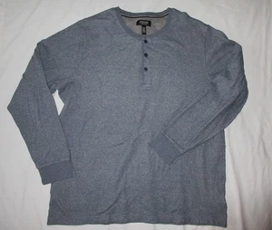 NORDSTROM Men's Shop Pure Cotton Lined Shirt SIZE XXL Heathered Blue euc! - Picture 1 of 11