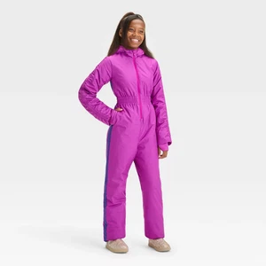 Girls' Solid Snow Suit - All In Motion Purple XL - Picture 1 of 3