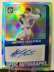 2021 Donruss Optic Optic Auto Holo #OA-AN Antonio Senzatela Colorado Rockies - Afbeelding 1 van 2