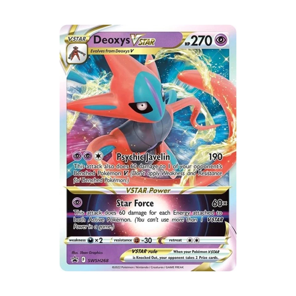Pokemon SWSH: Sword & Shield Promo Cards Deoxys VSTAR (P) #SWSH268 (Holo) NM - Image 1 of 1