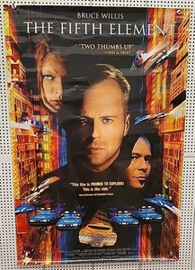 The Fifth Element Movie Poster Original 27x40 Video Store One Sheet Bruce Willis - Picture 1 of 12