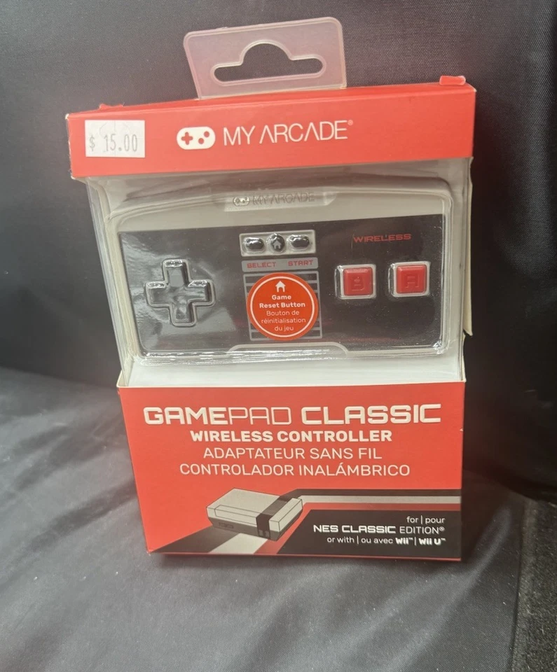 My Arcade GamePad Wireless Game Controller Nintendo NES Classic Wii Or Wii U - Image 1 of 1