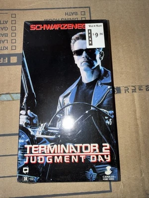 Sealed 1991 Carolco T2 Judgement Day VHS Tape w/Watermarks NEW - Image 1 of 4