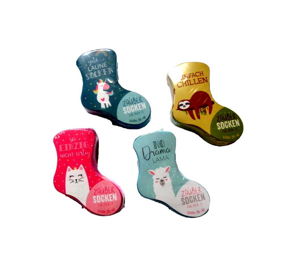 4 Paar SOCKEN ZAUBER Socken ZOO FREUNDE Für Dich La Vida