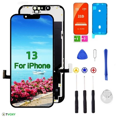 For iPhone 13 Replacement Screen LCD OLED Display Touch Digitizer Assembly + Too - Image 1 of 4