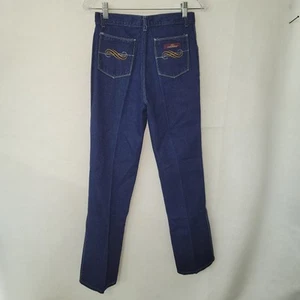 Vintage Jordache Jeans Women 29x31 Blue Cotton 80s Embroidered Horse Head Logo - Picture 1 of 14