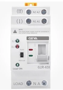 GEYA Mini ATS Interruttore di Trasferimento Automatico Doppia Potenza 2Poli-63A-AC110V - Foto 1 di 4