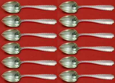 Juego personalizado acanalado cuchara de pomelo de plata esterlina Marquise by Tiffany & Co. 12 Foto 1 de 4