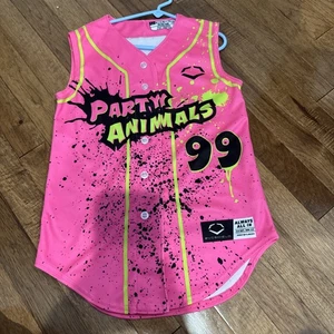 Party Animals #99 Sleeveless Jersey Youth Xs Extra Small Nwot Savannah Bananas - Picture 1 of 4