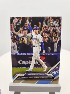 Freddie Freeman 2024 Topps NOW World Series Walk-Off #866 - Picture 1 of 2