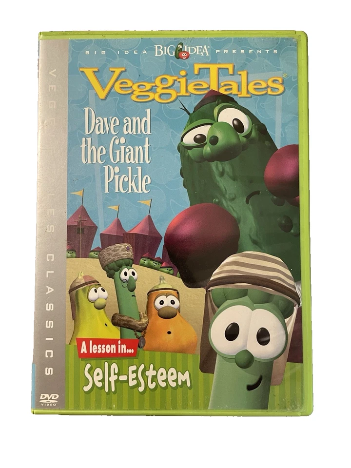 Veggie Tales: Dave & the Giant Pickle- A Lesson in Self-Esteem DVD 2003 Foto 1 de 4