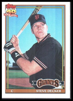 1991 Topps Traded #29T Steve Decker - Image 1 of 2