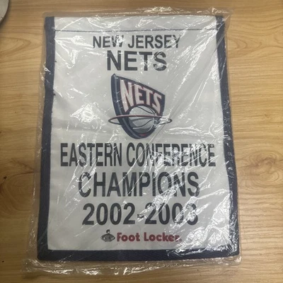  New Jersey Nets Eastern Conference Champions Banner NBA Finals 2002-03   - Image 1 of 3