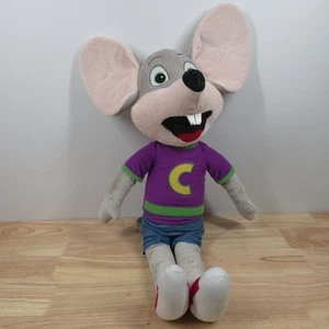 Chuck E Cheese Jumbo Plush Stuffed Animal Toy Purple Shirt Mouse 26” No Tag - Picture 1 of 7