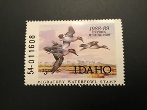 ICOLLECTZONE US 1988 Idaho ID2 Duck Stamp VF NH - Picture 1 of 1