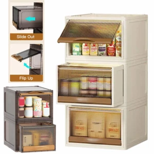 16.5L  Collapsible Storage Bins Box Wardrobe Closet Organizer Container With Lid - Picture 1 of 20