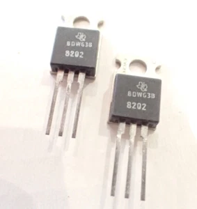 TEXAS BDW63B NPN SILICON DARLINGTON POWER TRANSISTOR 80V 6-AMP X2 PARTS PER SALE - Picture 1 of 5