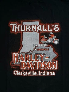 Vintage Harley Davidson Indiana 80s T Shirt Men Size 3XL - Picture 1 of 7