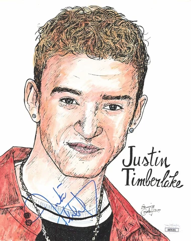 Justin Timberlake Signed 8x10 Photo Autograph Auto JSA NN70291 Cover