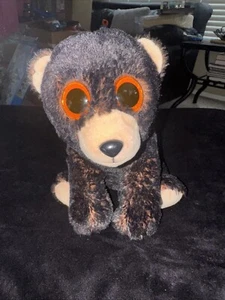 TY Classic Kodi Dark Brown Bear Beanie Missing Ty Ear Tag 10” - Picture 1 of 6