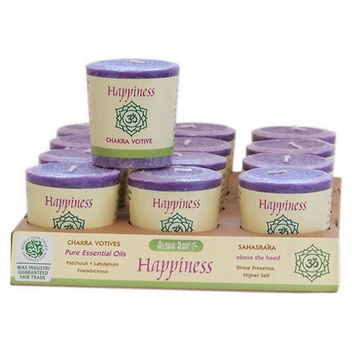 Candle Chakra Votive Happiness Violet 12 Count By Aloha Bay - Image 1 of 1