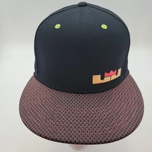 Nike Mütze King James True Crown Logo Lebron schwarz rot genäht Schirmmütze Snapback - Bild 1 von 12