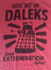 Dr Who Daleks Tee Shirt Size XL - Buy Two Get One Free + Discounted Shipping - Picture 1 of 5