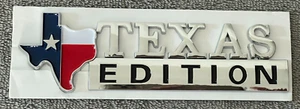 TEXAS FLAG EDITION EMBLEM BADGE CHEVY STICK-ON TEXAS EDITION USA TEXAS FLAG - Bild 1 von 3