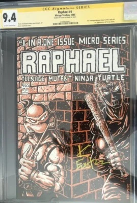 RAPHAEL #1 CGC 9.4 Teenage Mutant Ninja Turtles SS Signature Series - Image 1 of 2
