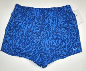 Nike One Kids Standard Fit Animal Print Shorts. Dri-Fit Blue XL FQ4527-435 - Picture 1 of 6