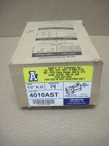 Arlington 4010AST Snap-2-it 1/2in Insulated Cable Connectors     ***BOX OF 14*** - Picture 1 of 7