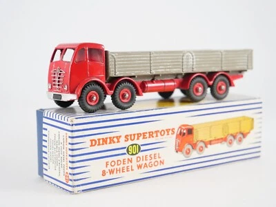 DINKY G.B. Rif 901 FODEN DIESEL A 8 Ruote Mai Giocato In Scatola - Immagine 1 di 4