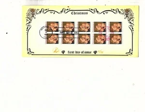 1991  Christmas Madonna & Child Pugh hand painted cachet  (mb23 - Picture 1 of 1