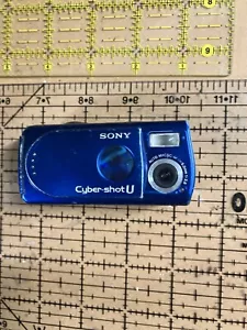 SONY Cyber-shot DSC-U30 Digital Camera Blue from Japan - Picture 1 of 7