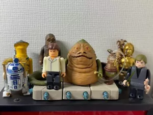 Juego de 7 Star Wars Medicom Tomy Kubrick Jabba's Palace R2 C-3 Luke Han Amanaman Che - Imagen 1 de 19