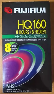 Fuji Hq 160 T-160 8 Hours High Quality Grade Vhs Video Tape Film NEW SEALED - Picture 1 of 3