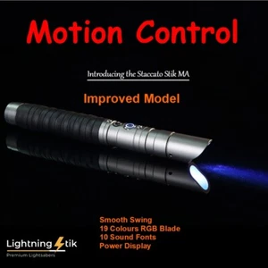Smooth Swing 100cm Metal Lightsaber Star Wars Combat 19 Colours 10 Sound Fonts - Foto 1 di 16