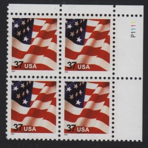 2003 FLAG Sc 3629F plate block of 4 MNH low printing WAG CV $25 - Picture 1 of 2