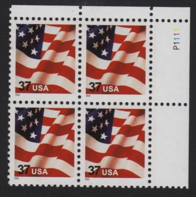 2003 FLAG Sc 3629F plate block of 4 MNH low printing WAG CV $25 - Image 1 of 2