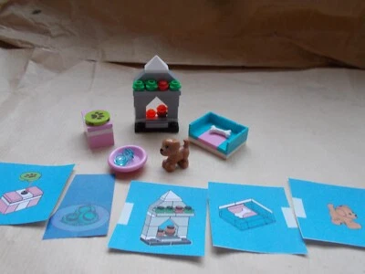 LEGO CHRISTMAS PUPPY PRESENT FIRST BASKET PRESENT FIREPLACE CITY FRIENDS SCENE - Image 1 of 4