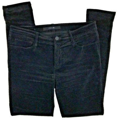 Pantalones de mezclilla para mujer Joes talla 27 terciopelo aterciopelado al tobillo ajustados negros elásticos Foto 1 de 4