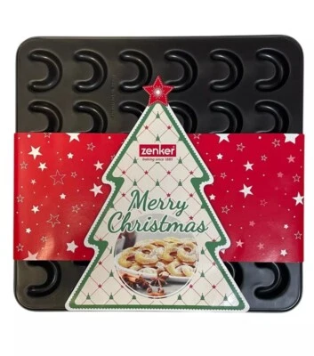 Zenker 30er Vanillekipferl 30 cm Stahl Backblech Ofenform Backen Kipferl - Bild 1 von 4