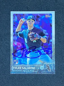 Tyler Saladino Chicago White Sox Signed Auto 2015 Topps Card #US73 ~ COA - Imagen 1 de 3