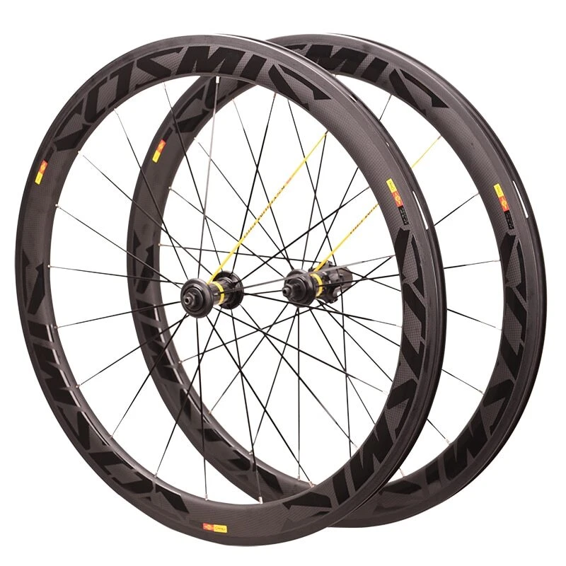 Cosmic 700C Carbon Fiber Wheelset 38/50/60mm V Brake Road Bike Front Rear Wheels - Image 1 of 4