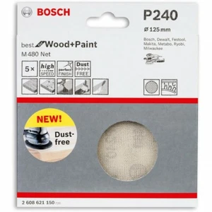 Bosch Net M480 Abrasive Discs 125mm 240G Mesh Sanding Disc - Picture 1 of 4